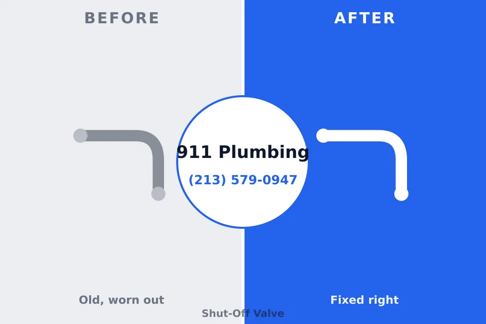 Before and after: plumbing repair Elm Creek, TX
